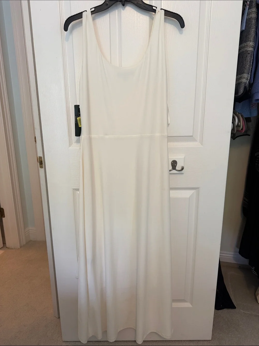 Ralph Lauren Ivory Draped Twist-Front Midi Dress NWT